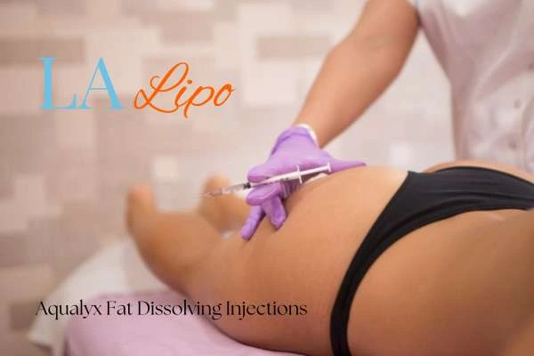 Woman having fat dissolving injections Hockley on thighs