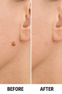 Skin tags removal Hockley before and after