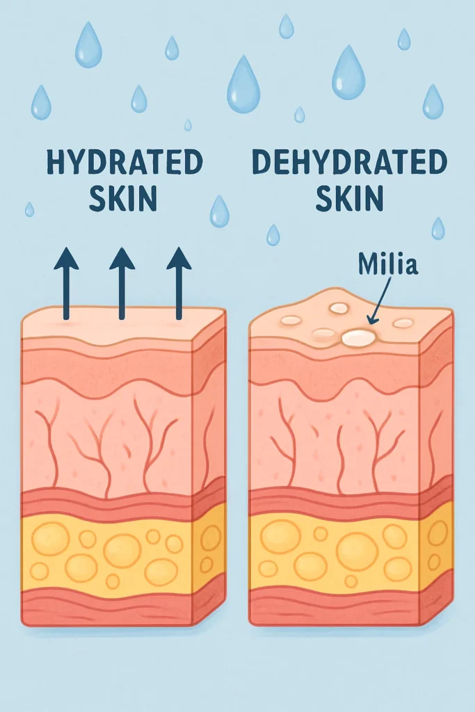 The importance of hydration and milia production Hockley