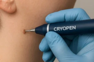 Person receiving skin tag removal Hockley