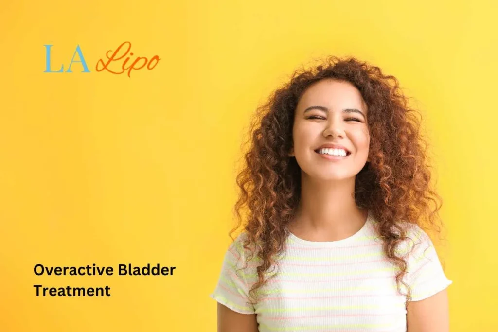 woman smiling about overactive bladder treatment Hockley solutions